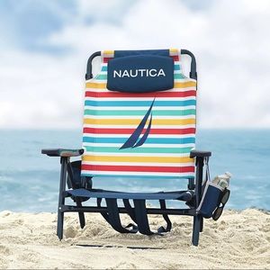 Nautica Beach Chair With Cup Holders